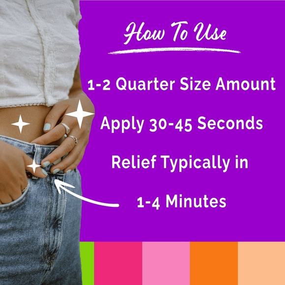 CONTROL Menstrual Cramp Relief Cream, Topical Pain Relief for Period Cramps 3oz - Picture 2 of 5